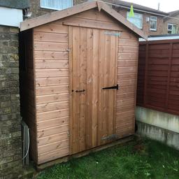 Near new garden shed for sale in excellent condition. Only purchased it 2 months ago, can show receipts. Really good size solid shed.
Garden plans have changed hence sale

8ft by 6

Cash on collection only

Buyer dismantles

No refunds