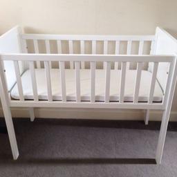 Mothercare Hyde crib with mattress,one sheet