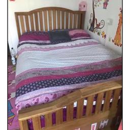 In very condition, bed frame from dreams
Mattress is free , has a tiny slit pic3 
Need to be gone by the weekend
Replacing with kids bed 
Collection br1