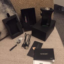 COLLECTION ONLY
Spares or repair not to sure what’s wrong with it,
225w mag MOD, TFV12 Prince EU tank (2ml) used a few times over 2 years ago, has spare parts & 1 usb cable
MAKE ME AN OFFER!