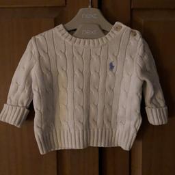 Ralph Lauren baby’s jumper
White
Size 3 months
Good condition
As can be seen in pics
Please take a look at my other items for sale!