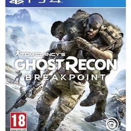 Verkauft wird Ghost Recon Breakpoint für die PS4

Zustand tadellos, keine Kratzer oder dergleichen.

Nur an Abholer