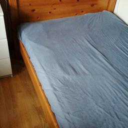 Small double pine bed
Very sturdy
Collection only