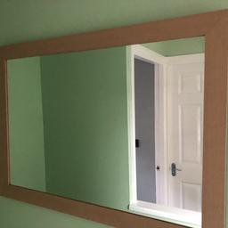 Large wooden framed mirror, excellent condition.
Length 28 inch
Width 40 inch
Collection only