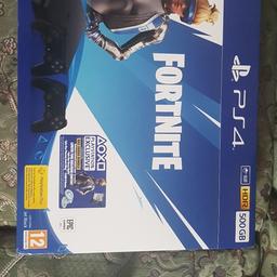 ps4 slim brand new comes with 2 controlls

some dlc for fortnite