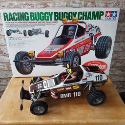 as title very nice tamiya buggy. no electrics servos etc just built as a shelf queen very nice paint job. what you see is what you get. swap why but collection only from Horsley woodhouse