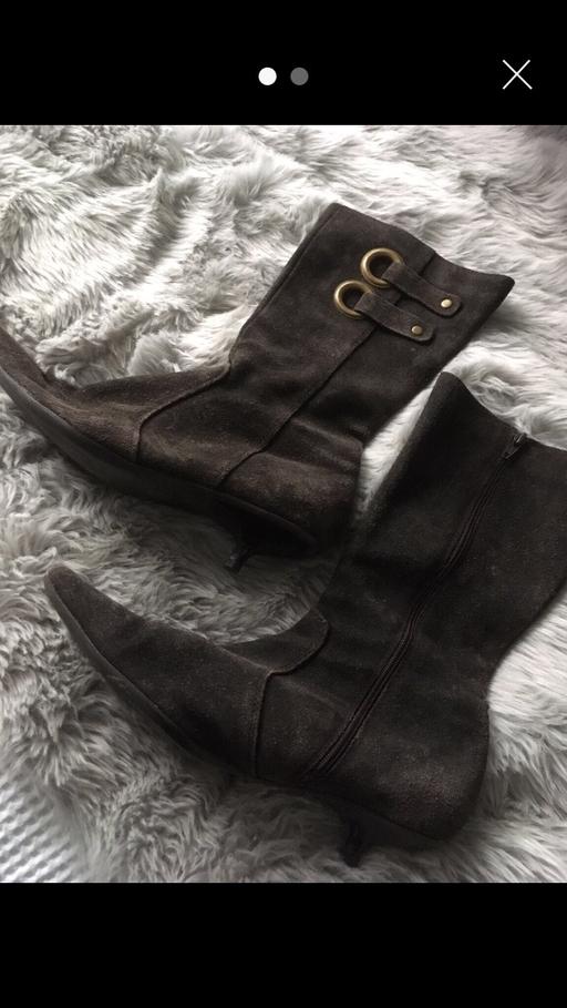 Buy & Sell North London Pentonville - North London - Photos for Zara Brown Suede Kitten Heel Boots