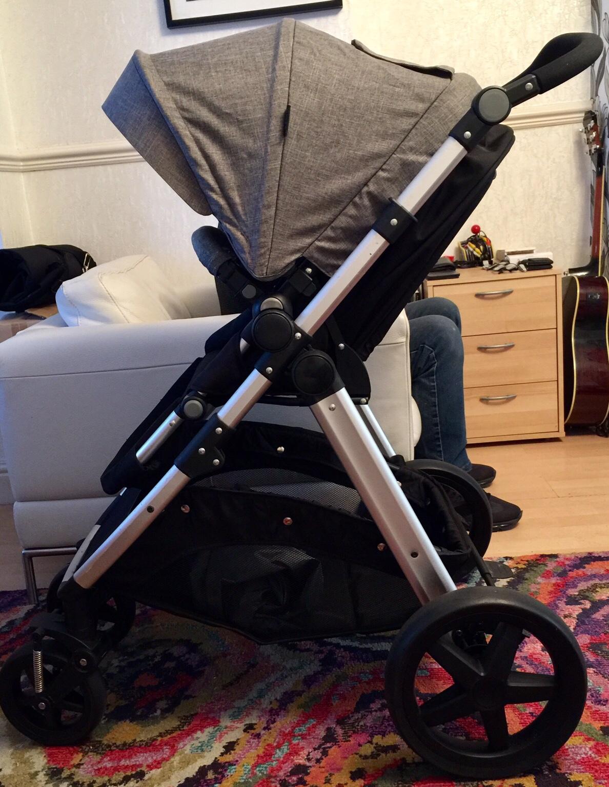 Cuggl beech pushchair store footmuff