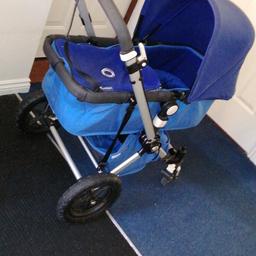 Bugaboo cam blue comes with carrycot seat unit and umbrella no raincover collection sielby Le12 £30 brilliant condition!