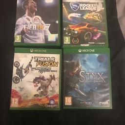 4 used Xbox one games