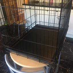 Clean pet cage, excellent condition, 23inches high x 30. Inches long x 20 inches wide, also has solid base, can be removed if needed..