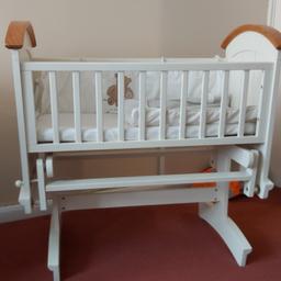 free baby crib nothing wrong with it my daughter used it for 5 months and is now in a cot wont gone asap as it is in my way