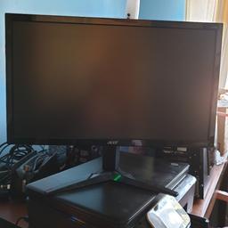 Only 12 months old, works perfectly only selling due to upgrading my monitor any questions feel free to ask 24 inch acer monitor