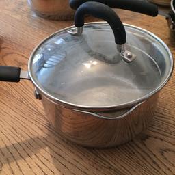 Used but in good condition saucepans.
