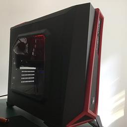 Perfect for your child or entry level pc gamers

Custom built gaming pc
*specs*
Intel core i7-860 (overclocked)
Asus p7-55 motherboard
8GB Corsair ram
Evga GeForce GTX 1050Ti (overclocked)
Corsair carbide case
Two red fans with changeable fan speeds
Dell 18 or 21 inch monitor
Corsair k55 RGB gaming keyboard (with changeable light modes and hot keys)
160GB HDD (without Windows, very easy to install)

There is a hardrive but without windows on you can get this for free on a pen stick though