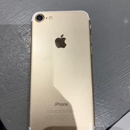 iPhone 7 in gold slight scratch to the screen but doesn’t affect the use of the phone. On Vodafone network.