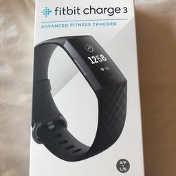 Brand new Fitbit charge 3 in original box and unopened.