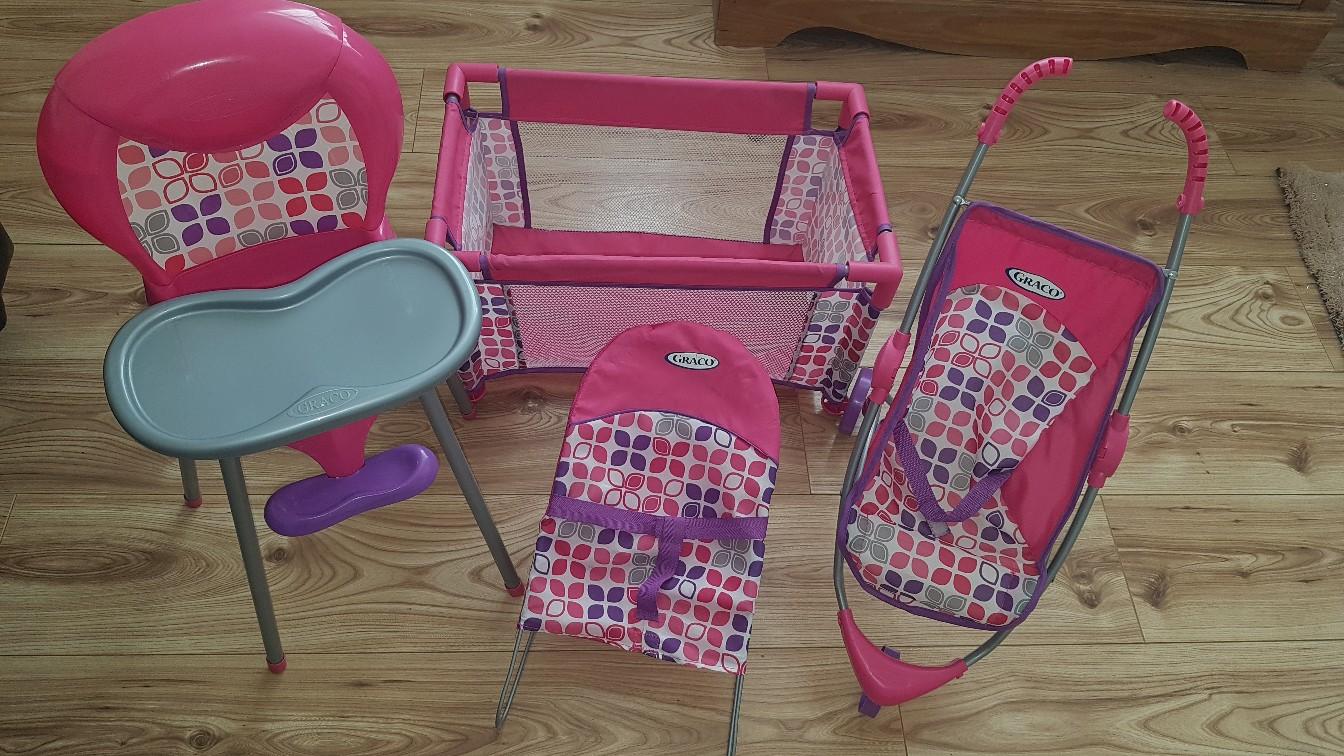 Doll set cot pram high chair bouncer in B68 Sandwell for £15.00 for