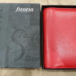 Red Leather Filofax
