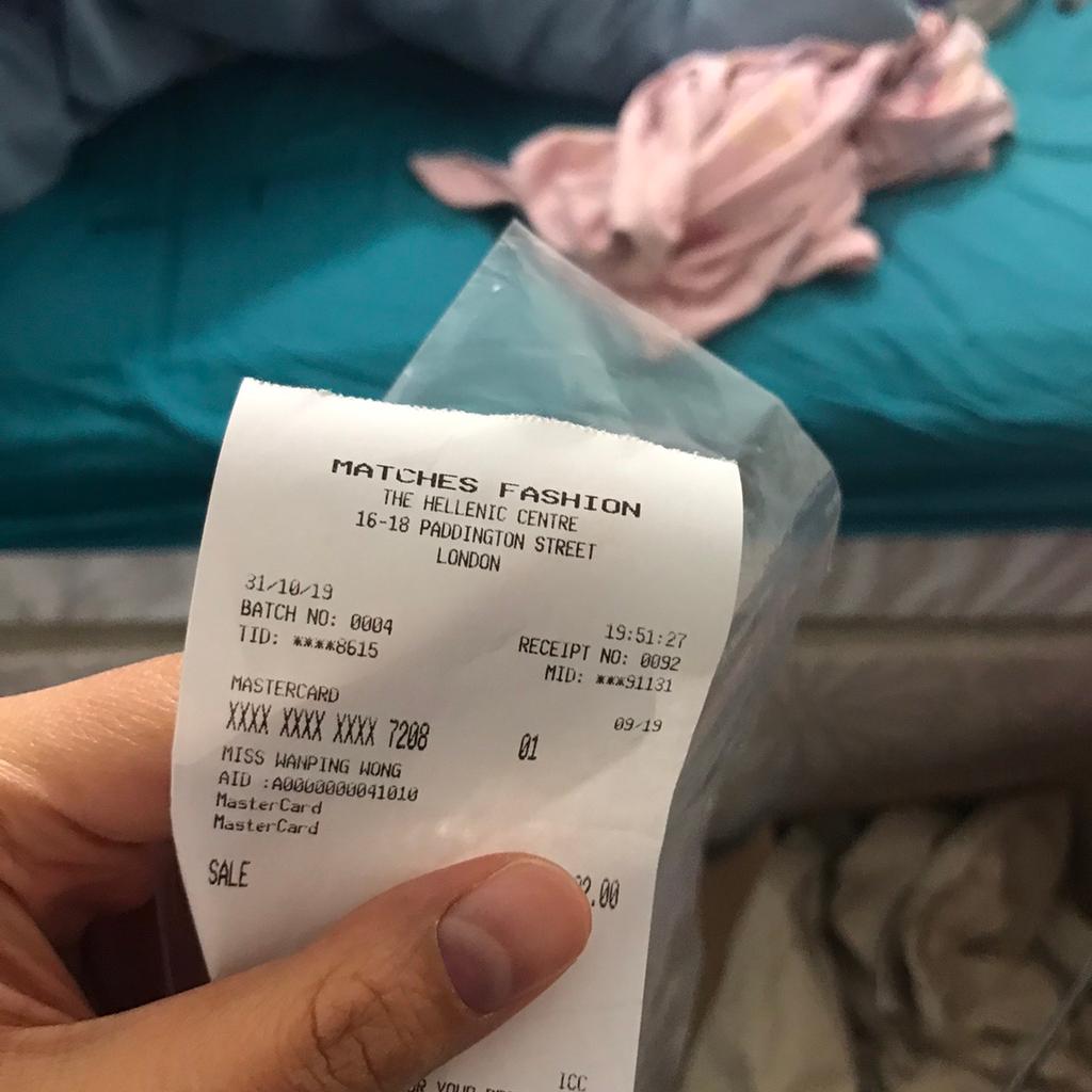 Balenciaga speed discount trainer receipt