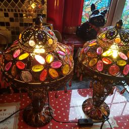 beautiful pair of matching lamps have changed decor so we have new. collection dy10 fully working great condition. does not come with bulbs. offers will be ignored