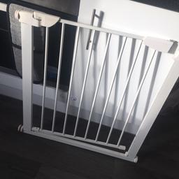 Cuggl safety gate, well used and abit stiff but still does the job, all parts there I have the tool needed to install it also.