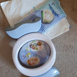 Great for potty training, fixs easily into a bag. We had two one stores under the seat in the car and the other in my changing bag. Also great if little ones feel poorly as easier for them to hold in the car.