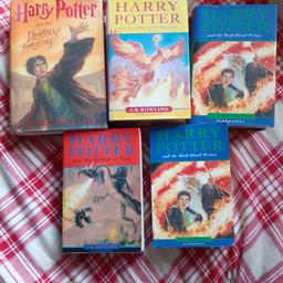 3 hard back and 2 paper back books all in really good collection 
collection only