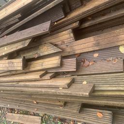 Over 100m2 of timber garden decking in very good condition, free. Just needs jet washing and will look like new.
Collection from Wolverhampton
