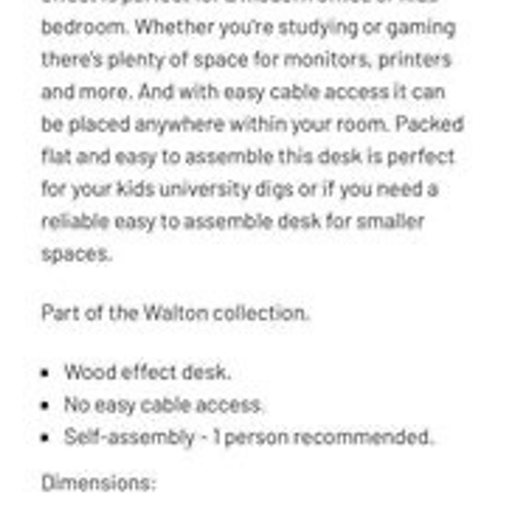 Walton Office Desk in PO20 Chichester for £35.00 for sale Shpock