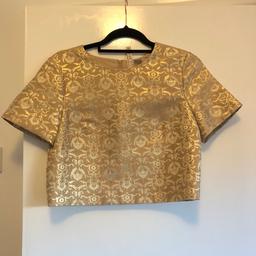 H&M Nude and Gold Blouse
- Short sleeves
- Size 12
- Zip back
- Excellent condition, worn twice