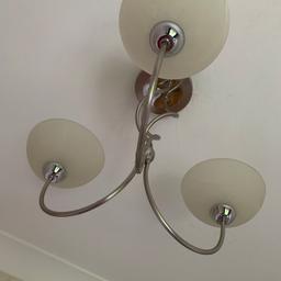 ceiling light fitting chrome design good condition no chips / damage
We have 2 to sell - price is for 1 - will consider deal for both