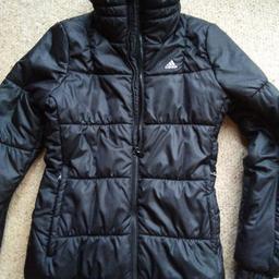 Small Adidas Jacket  ( Extra Small or approx Girls 10-12yrs)
Zip pockets
Turtle Neck
Good Condition