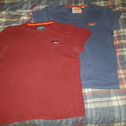 blue superdry tshirt large
red superdry tshirt large