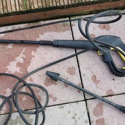 Hear I have
Karcher lance and gun and hose
Patio cleaner
Brush for car
High pressure tool attachemt for patio to remove all weeds