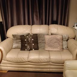 used cream sofa from a smoke and pet free home.