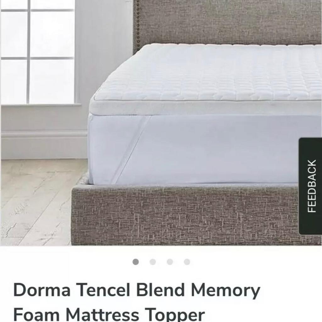 Dorma Tencel Memory Foam Mattress Topper King in DY11 Wyre Forest for £