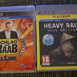 PS3 Spiele: Schlag den Raab 3 und Heavy Rain. einzeln oder im Doppelpack
