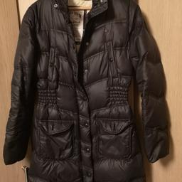Size 10
Selling one of my favourite designer pieces! Really warm down filled, tailored coat looks super nice on as waist is defined. Used but in good condition. Hood is removable, has a couple of of marks. RRP175