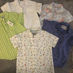 Bundle of 5 shirts one brand new with tag still on. Age 7