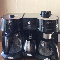 Morphy Richards Cappuccino, Expresso and filter coffee maker with heated milk frother.
Very good condition.
