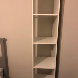 White shelving unit, really good condition