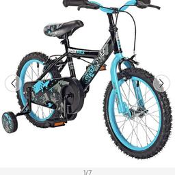Boy 16" bike, in perfect condition as only used a few times but its too small for him now and he's hoping santa brings him a new one. It doesnt have the stabilisers on but I will try and find them.
