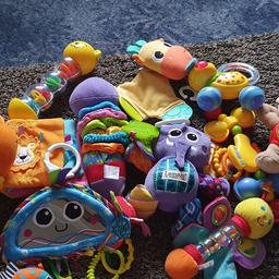lamaze toys 
vtech bear
rattles 

all excellent condition only seeking due to daughter outgrowing them