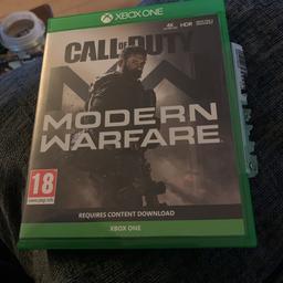Call of duty modern warfare for xbox one mint condition