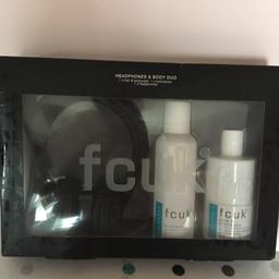 FCUK set with headphones