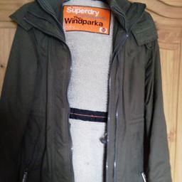 superdry coat very warm good as new only worn few times size medium