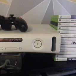xbox 360 with leads controller and games in pic collection bishop auckland