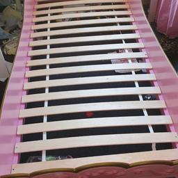 Hardly used excellent condition...beautiful solid bed needs a standard size single mattress...can have the mattress for a little extra charge mattress never been used...dismemtled and ready to collect.