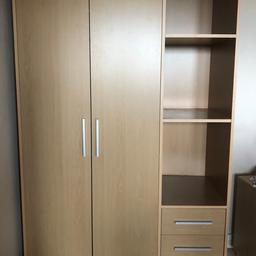 Double wardrobe with boxed shelving, good condition. 1 handle needs screw an other handle has a slight defect.. both pictured. It’s not dismantled so needs to be taken away as it is or for buyer to dismantle on collection from a flat - lift available!
NO OFFERS
Collection only!